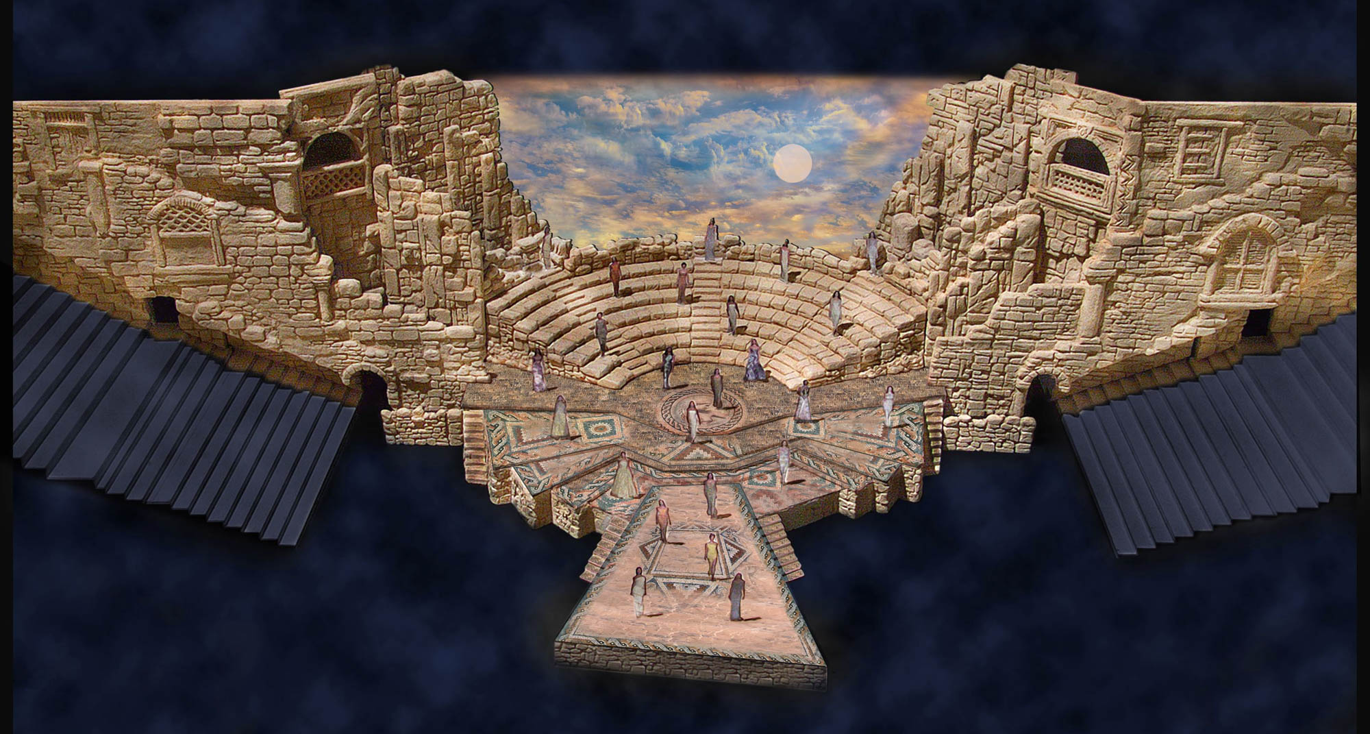  MISS UNIVERSE PAGEANT - Model of set design 