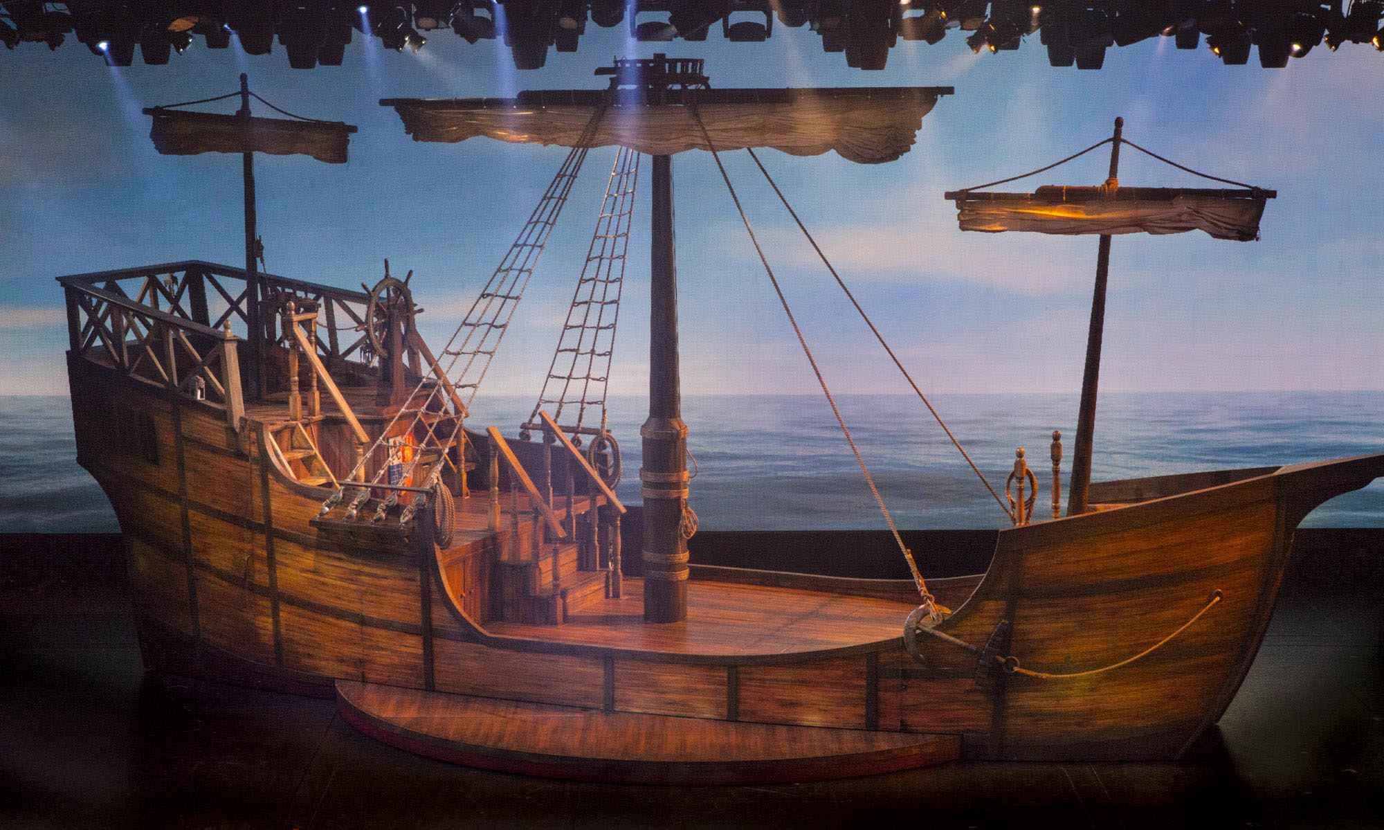  The Actual Ship (40' long - tracks and rotates) 